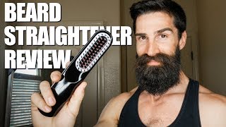 Beard Straightener Heated Brush DO THEY WORK LETS FIND OUT [upl. by Odeen]