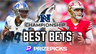 NFL PRIZEPICKS  LIONS VS 49ERS PROP PICKS  1282024  BEST BETS  NFL NFC CHAMPIONSHIP [upl. by Pippas268]