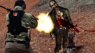 MASSIVE EXIT WOUND ZOMBIE vs Desert Eagle 50 Cal [upl. by Aerehs]