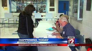 Polls open in Kentucky for key primary election [upl. by Alleciram]