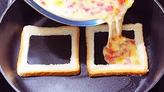 Eier und Toast Schnelles und einfaches Rezept für ein leckeres Frühstück in 10 Minuten [upl. by Maisey585]