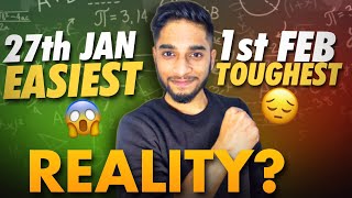 JEE Mains 2024  27 January vs 1 February🔥 Last week strategy💯 iit jee [upl. by Larina]