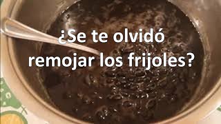 Cómo Ablandar los Frijoles Rápido SIN remojar Cocer Frijoles de Olla Fácil [upl. by Ronile]