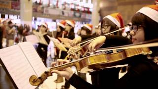 臺大交響樂團快閃音樂會 Flash mob at Taipei railway station lobby [upl. by Desmond41]