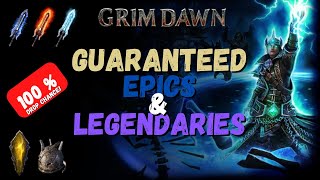 EASY Legendaries amp Epics in Grim Dawn  100 Drop Chance  Secret Areas  How to  v1196 [upl. by Ijic730]