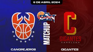 Cangrejeros de Santurce vs Gigantes de Carolina  BSN2024 [upl. by Ellwood946]