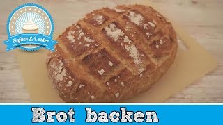 Schnelles Brot backen mit knuspriger Kruste 🍞 [upl. by Yorled]