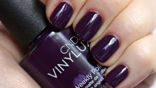 CND VINYLUX Weekly Polish  Application Tutorial amp Dry Time Test [upl. by Amrita]