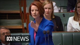 Julia Gillards misogyny speech in full 2012  ABC News [upl. by Noda658]