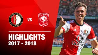 Highlights  Feyenoord  FC Twente  Eredivisie 20172018 [upl. by Aibsel550]