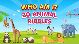 Animal Riddles for Kids  20 Fun Riddles with Answers [upl. by Birchard]