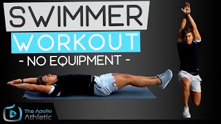 20 Minute Dryland Workout For Swimmers  No Equipment [upl. by Rosenberg]