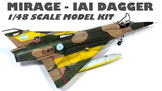 HOW TO BUILD  MIRAGE IAI DAGGER  148 Scale Aircraft Model  KINETIC [upl. by Lillywhite]