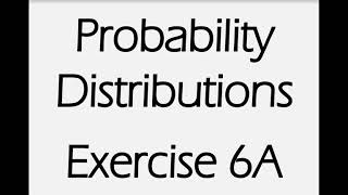 AS Maths  Statistics  Probability Distributions [upl. by Imekawulo]