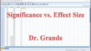 Significance vs Effect Size for One Way ANOVA using SPSS [upl. by Harneen927]