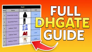 Beginners Guide To Shopping On DHGate INDEPTH GUIDE 2024 [upl. by Murat]