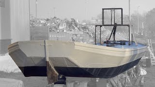 Building a HELM on my BARGE BOAT [upl. by Sarita]