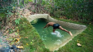 Building The Most Temple Swimming Pools Underground by Hand [upl. by Bron]