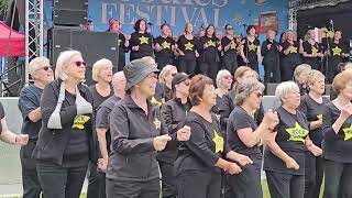 YOURE THE VOICE Rock Choir Foodies Festival Tatton Park 13TH July 2024 [upl. by Nodlew]