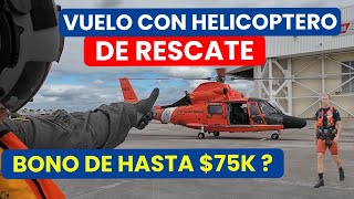 Helicoptero de rescate miami fishing coastguard ayuda boat [upl. by Yevoc]