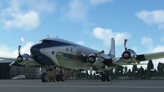 First look in a long time at the PMDG Douglas DC6 in Microsoft Flight Simulator [upl. by Belita]