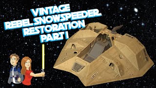 Star Wars Vintage Snowspeeder Restoration  Part 13 Kenner Toy [upl. by Sarnoff]