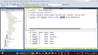 SQL Server Multiple statement table valued function Session 31 [upl. by Zysk]