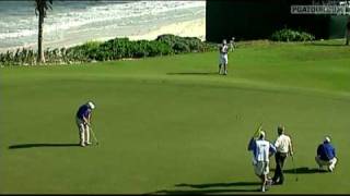 Shot of the Day Chad Campbell long birdie at Mayakoba [upl. by Nocam]