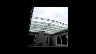 Operable Skylight  Retractable Roof on Residential Atrium [upl. by Gaston368]