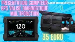 présentation compteur gps et valise diagnostic embarqué [upl. by Anillehs]