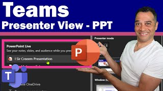 How do I use Presenter view in Teams  Teams PowerPoint live view [upl. by Rowley]