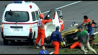 【Slow motion Car Crash Ferrari 458 Suzuka】 鈴鹿サーキット フェラーリ・チャレンジ・トロフェオ・ピレリ・アジアパシフィックでの事故 スローモーション。 [upl. by Weylin]