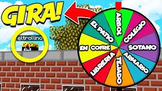 LA RULETA DE LA SUERTE ELIJE MI ESCONDITE 😱 MINECRAFT EL ESCONDITE [upl. by Scharff]