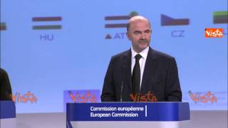 MOSCOVICI ITALIA TRA I PAESI CHE RISCHIANO DI NN RISPETTARE PATTO NEL 2015 281114 [upl. by Aihsikal]