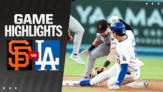 Giants vs Dodgers Game Highlights 72224  MLB Highlights [upl. by Magill]