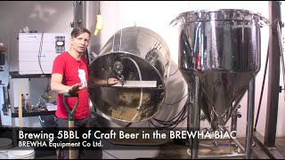 Brewing 5BBL of Craft Beer in the BREWHA BIAC microbrewery [upl. by Levan]