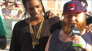 Action Bronson Interrupts AAP Rocky at Bamboozle Festival 2012 [upl. by Eatnoled937]