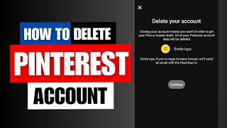 How To Delete Pinterest Account  Delete Business Account  Permanent Delete  2023 [upl. by Symon324]