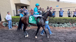 Bob Baffert Trainee Wins The Grade 3 Best Pal Stakes Easily [upl. by Aleuqahs]