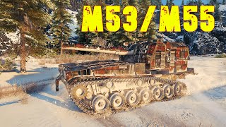 World of Tanks M53M55  1 Kills 4K Damage [upl. by Eidua44]