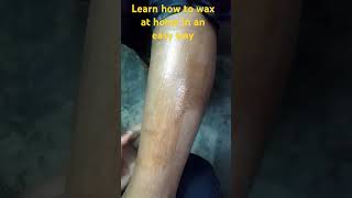 घर बैठे वैक्स करना सीखे Ghar Baithe wax karna sikhen waxin [upl. by Scopp]