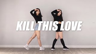 2인거울모드 BLACKPINK 블랙핑크  KILL THIS LOVE  dance cover by 비전공자매 Vis [upl. by Deyas255]