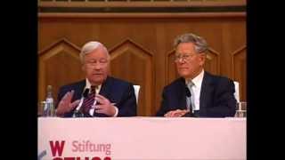 Helmut Schmidt und Hans Küng  Das Ethos des Politikers Rede 2007 [upl. by Anohsal]