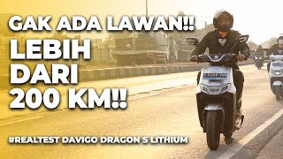 ADA LAWAN CUMA INI YANG BISA DIATAS 200KM DAVIGO DRAGON S LITHIUM [upl. by York]