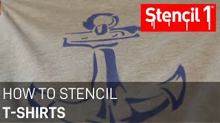 How to stencil tshirts [upl. by Akirehc]