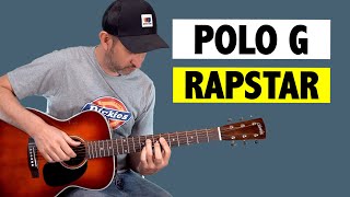 Polo G  Rapstar  Guitar Tutorial [upl. by Melgar925]