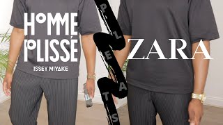 ZARA PLEATS  ISSEY MIYAKE HOMME PLISSE ALTERNATIVE [upl. by Sunev541]