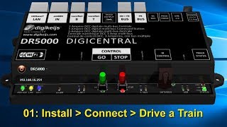 Digikeijs DR5000 01 Install Connect Drive a Train [upl. by Ninnahc316]