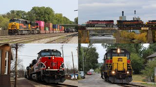 Iowa Interstate Railroad in Iowa City Fall 2020 READ DESCRIPTION [upl. by Norym260]