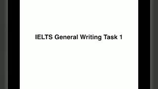 IELTSSimonWritingTask1Generalpart3 [upl. by Foskett]